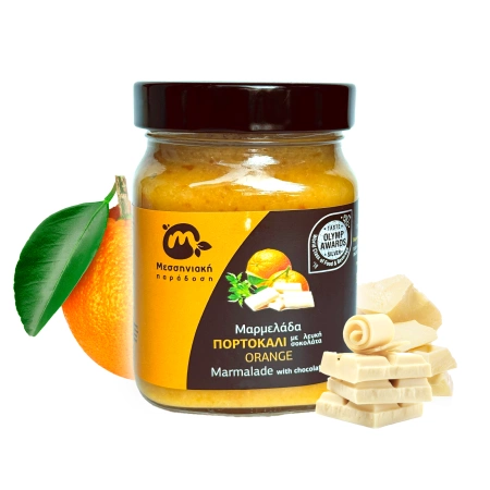 Naturalny dżem z greckich pomarańczy z białą czekoladą