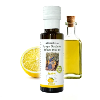 Oliwa z oliwek extra virgin z cytryną - 100 ml, szklana butelka