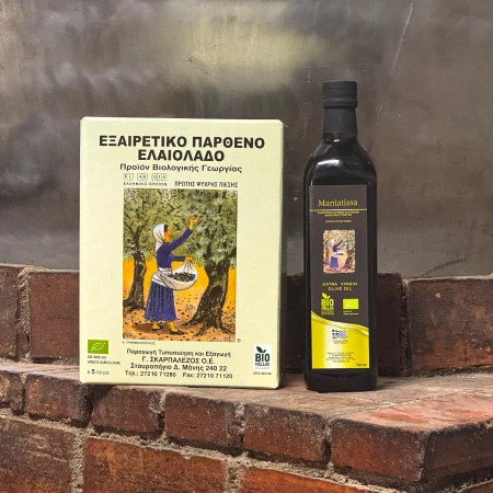 Grecka oliwa z oliwek extra virgin - BIO 5 litrów (karton z kranikiem)