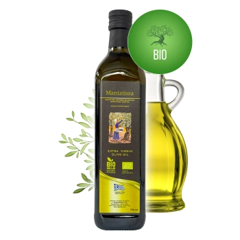 Grecka oliwa z oliwek extra virgin - BIO 750 ml, szklana butelka